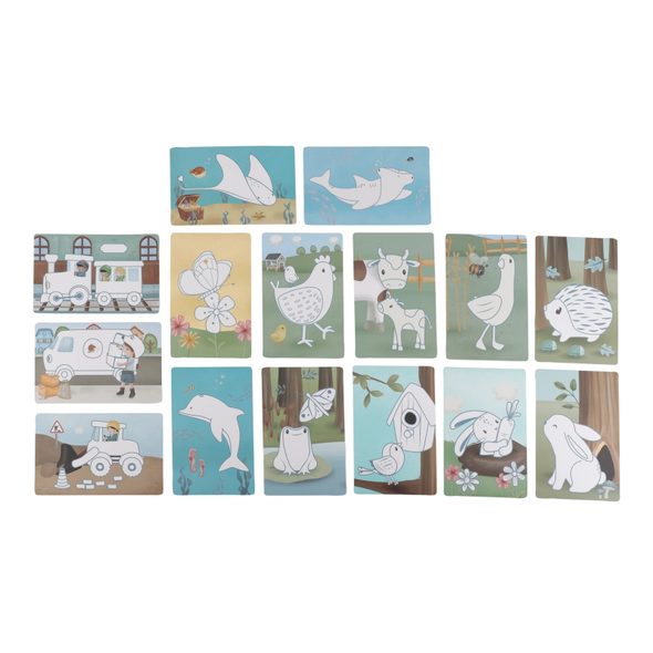 LITTLE DUTCH KRESLICÍ TABLET BLUE FOREST FRIENDS - FOREST FRIENDS - PRO DĚTI