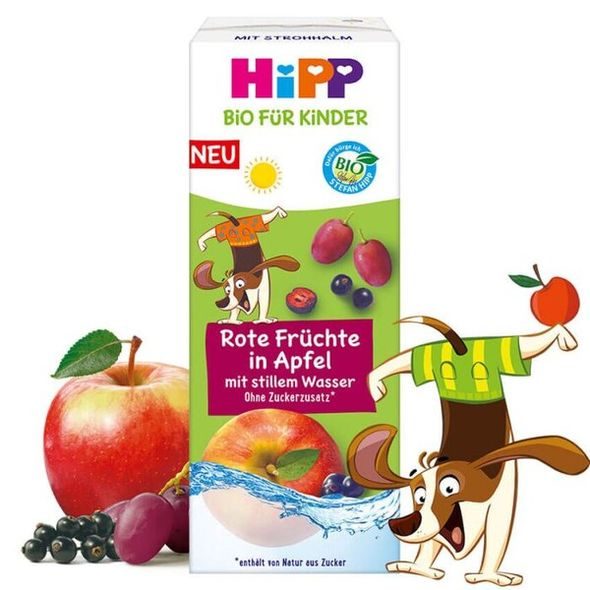 HIPP BIO NÁPOJ JEMNÉ JABLKO A OVOCE S NEPERLIVOU PRAMENITOU VODOU 200 ML - EXPIRACE 27.2.2026 - NÁPOJE - KRMENÍ