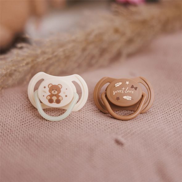 BABYONO DUDLÍKY SILIKONOVÉ SYMETRICKÉ 0-6M, 2 KS - ŠIDÍTKA A DOPLŇKY - KRMENÍ