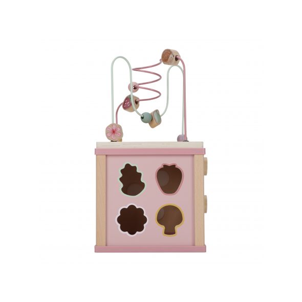 LITTLE DUTCH KOSTKA S AKTIVITAMI DŘEVĚNÁ FAIRY GARDEN - KOSTKY - PRO DĚTI