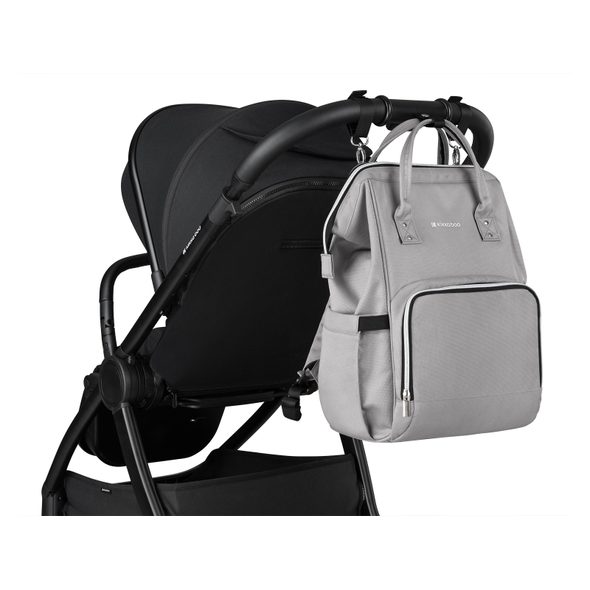 KIKKABOO PŘEBALOVACÍ BATOH SIENA LIGHT GREY - PŘEBALOVACÍ BATOHY - KOČÁRKY A PŘÍSLUŠENSTVÍ