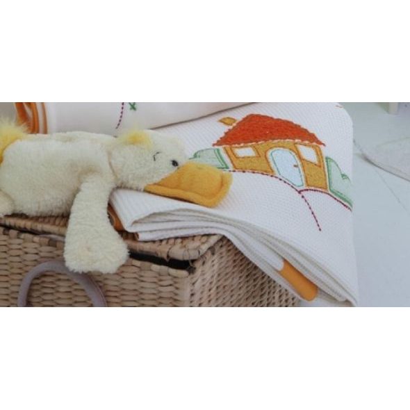 FUNNABABY SET POVLEČENÍ DO DĚTSKÉ POSTÝLKY FARM, 3-DÍLNÝ - POVLEČENÍ DO POSTÝLKY - SPINKÁNÍ