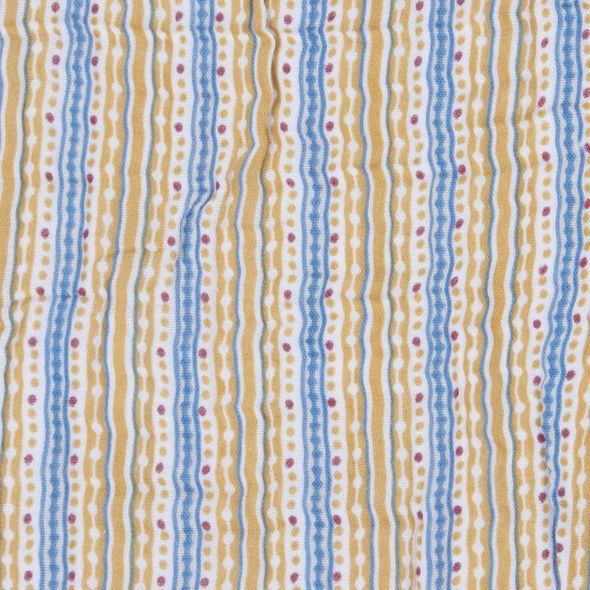 LODGER DREAMER MUSLIN STRIPE XANDU HONEY 120 X 120 CM - DĚTSKÉ DEKY PRO MIMINKA - SPINKÁNÍ