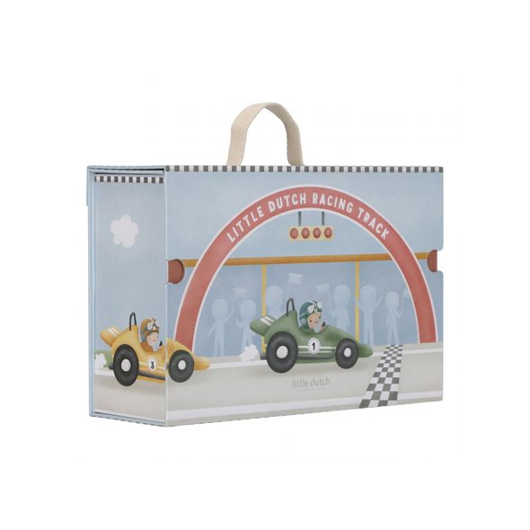 LITTLE DUTCH ZÁVODNÍ DRÁHA S DOPLŇKY V KUFŘÍKU - LITTLE DUTCH - PRO DĚTI