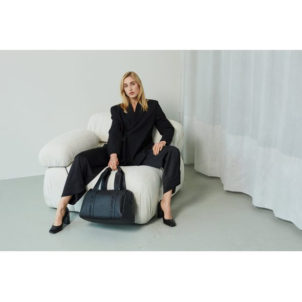 CHILDHOME PŘEBALOVACÍ TAŠKA MOMMY CLUB SIGNATURE VEGAN LEATHER BLACK - PŘEBALOVACÍ TAŠKY - KOČÁRKY A PŘÍSLUŠENSTVÍ