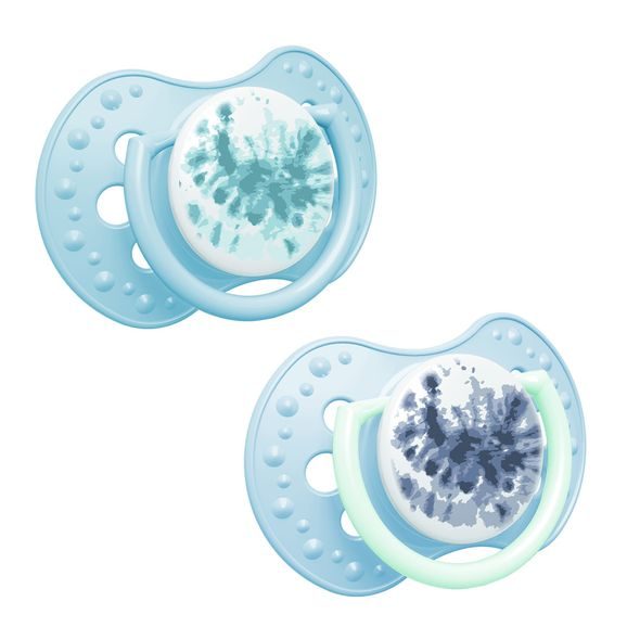 LOVI DUDLÍK SILIKONOVÝ DYNAMICKÝ TIE DYE 0-3M 2KS KLUK - ŠIDÍTKA A DOPLŇKY - KRMENÍ