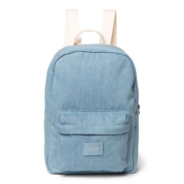 STUDIO NOOS DENIM MIDI BATŮŽEK S PŘEDNÍ KAPSOU BLUE - BATOHY A TAŠKY - PRO DĚTI