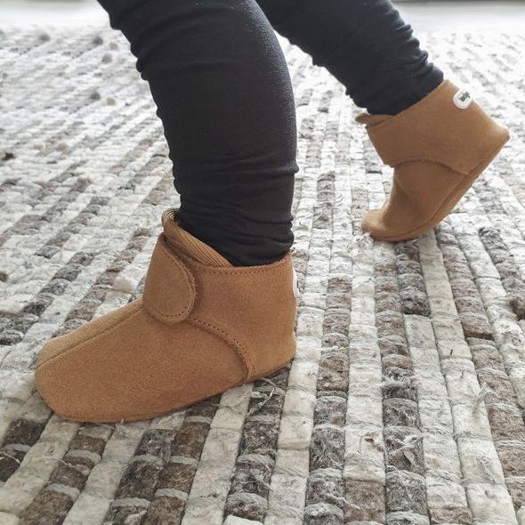 LODGER WALKER LEATHER BASIC COGNAC 3-6M - BOTIČKY - PRO DĚTI