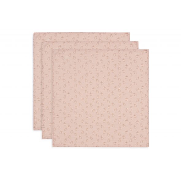 JOLLEIN PLENY 3 KS 70X70 CM MIFFY SILHOUETTES WILD ROSE - ZAVINOVACÍ PLENY / OSUŠKY VELKÉ - PŘEBALOVÁNÍ