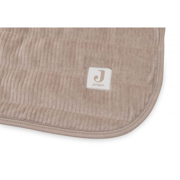 JOLLEIN DEKA 75X100CM VELVET RIB MILKY COFFEE - DĚTSKÉ DEKY PRO MIMINKA - SPINKÁNÍ