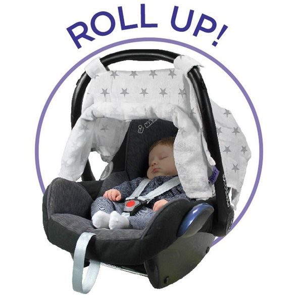 DOOKY CLONA CAR SEAT CANOPY SILVER STARS - STŘÍŠKY A STÍNÍTKA - AUTOSEDAČKY A PŘÍSLUŠENSTVÍ