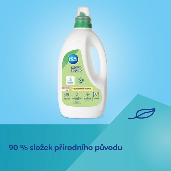 CANPOL BABIES EKOLOGICKÝ PRACÍ GEL NA KOJENECKÉ PRÁDLO 1,5L - DĚTSKÉ PRACÍ A MYCÍ PROSTŘEDKY - KOUPÁNÍ A ZDRAVÍ