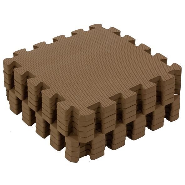 RIALTO BABY HRACÍ PODLOŽKA PUZZLE COCOA CREAM 90X90 CM - HRACÍ PODLOŽKY NA ZEM - SPINKÁNÍ