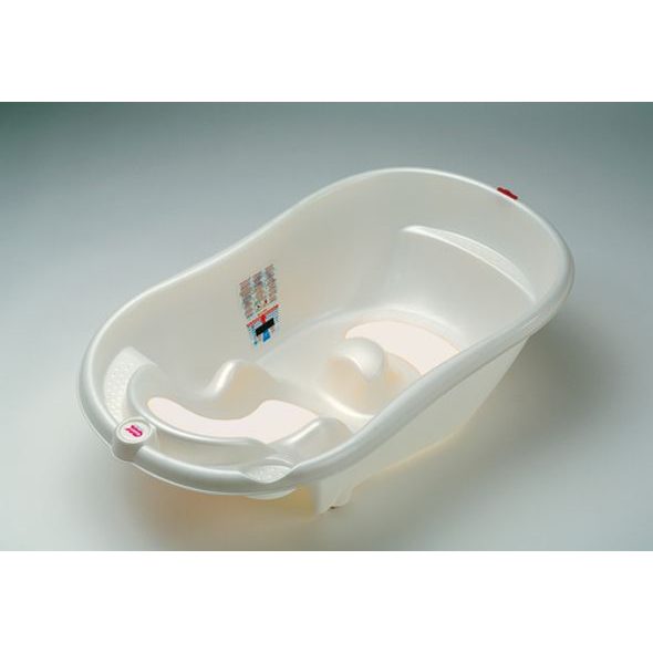 OK BABY VANIČKA ANATOMICKÁ ONDA EVOLUTION S DRŽÁKY NA VANU A TEPLOMĚREM - VANIČKY PLASTOVÉ - KOUPÁNÍ A ZDRAVÍ