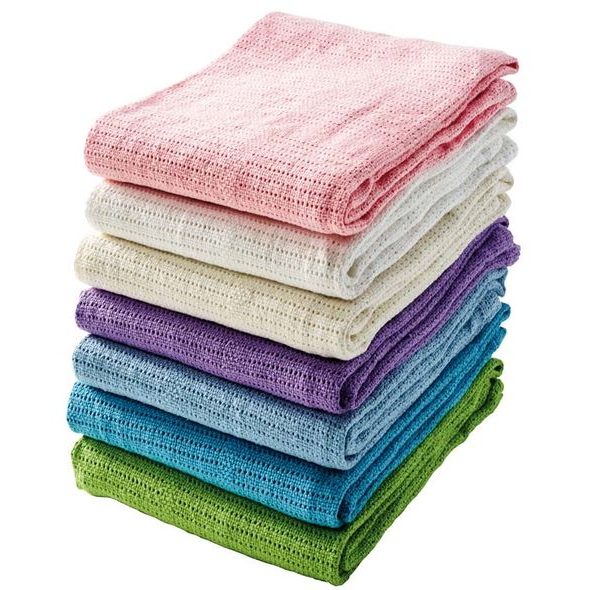 BABYDAN BAVLNĚNÁ HÁČKOVANÁ DEKA - DĚTSKÉ DEKY PRO MIMINKA - SPINKÁNÍ