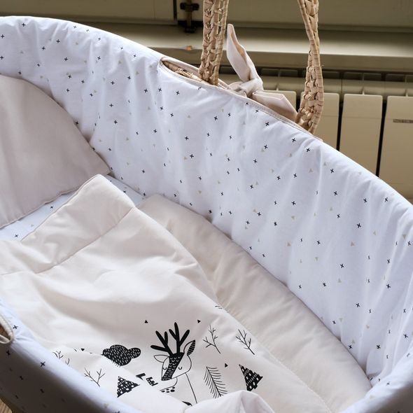 FUNNABABY SET DO MOJŽÍŠOVA KOŠE CUTE & WILD BEIGE - KOŠÍKY A KOLÉBKY - SPINKÁNÍ