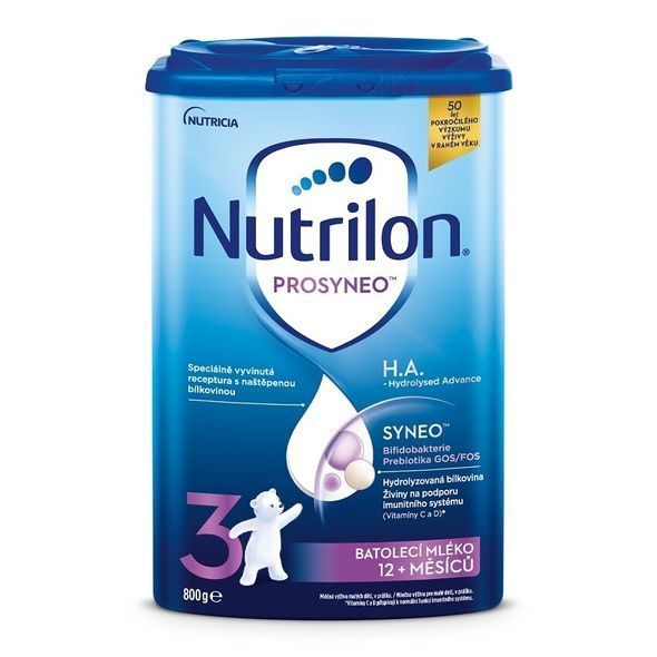 NUTRILON 3 BATOLECÍ MLÉKO PROSYNEO H.A. 800 G - KOJENECKÁ MLÉKA - KRMENÍ