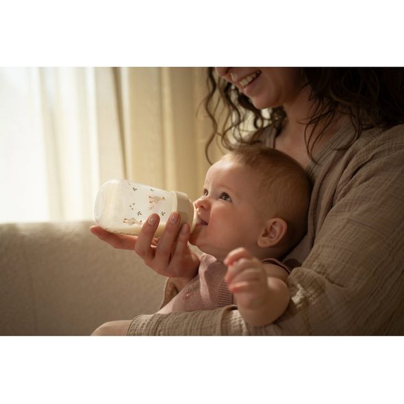 LITTLE DUTCH KOJENECKÉ LÁHVE 165 ML + 240 ML + 2 SAVIČKY HUSA - KOJENECKÉ LAHVE - KRMENÍ