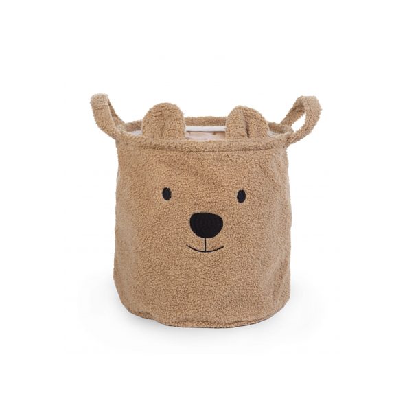 CHILDHOME KOŠ NA HRAČKY TEDDY 30X30X30 CM - BOXY NA HRAČKY - SPINKÁNÍ