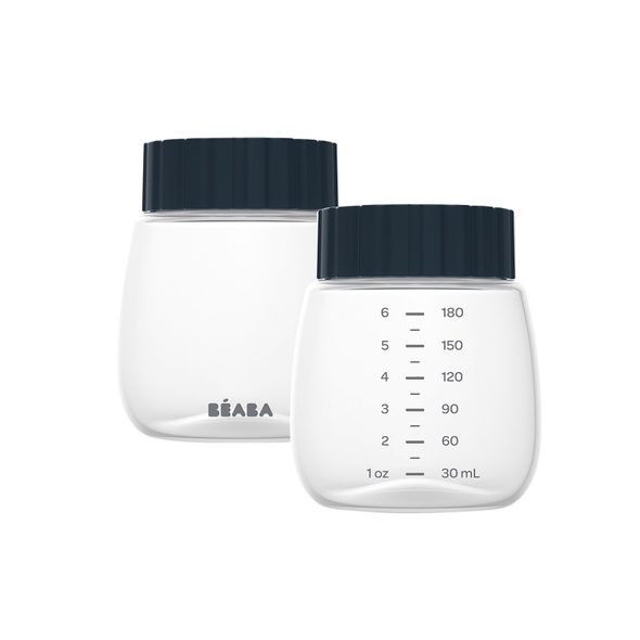 BEABA LAHVIČKY NA MATEŘSKÉ MLÉKO 180 ML 2 KS - DÁVKOVAČE SUŠENÉHO MLÉKA - KRMENÍ