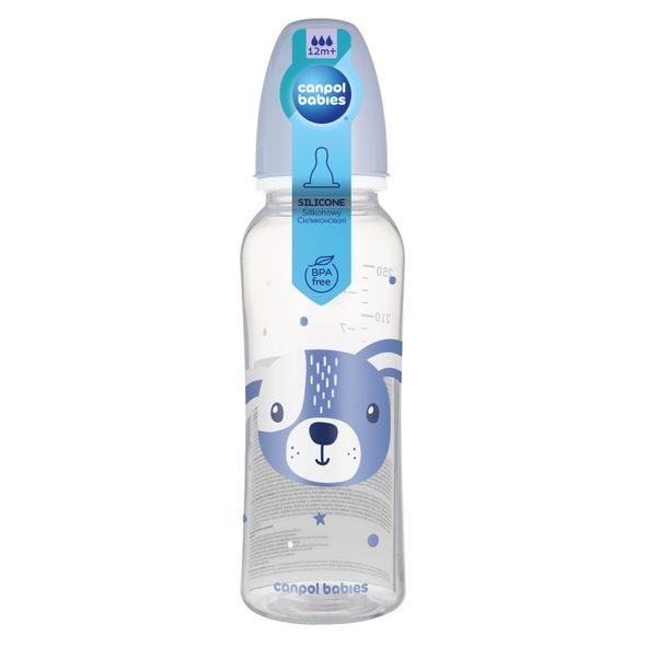 CANPOL BABIES LAHEV ÚZKOHRDLÁ CUTE ANIMALS 250ML PEJSEK - KOJENECKÉ LAHVE - KRMENÍ