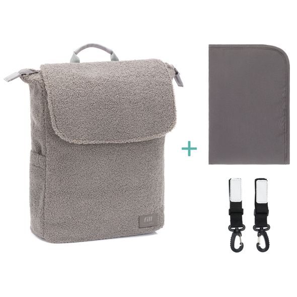 FILLIKID BATOH NA PLENY TEDDY STONE GREY - PŘEBALOVACÍ BATOHY - KOČÁRKY A PŘÍSLUŠENSTVÍ