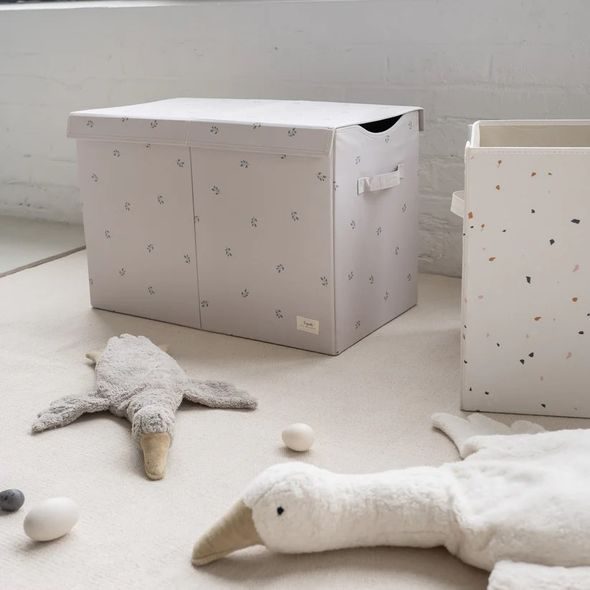 3 SPROUTS TRUHLA NA HRAČKY RECYCLED BLUEBERRY TAUPE - BOXY NA HRAČKY - SPINKÁNÍ