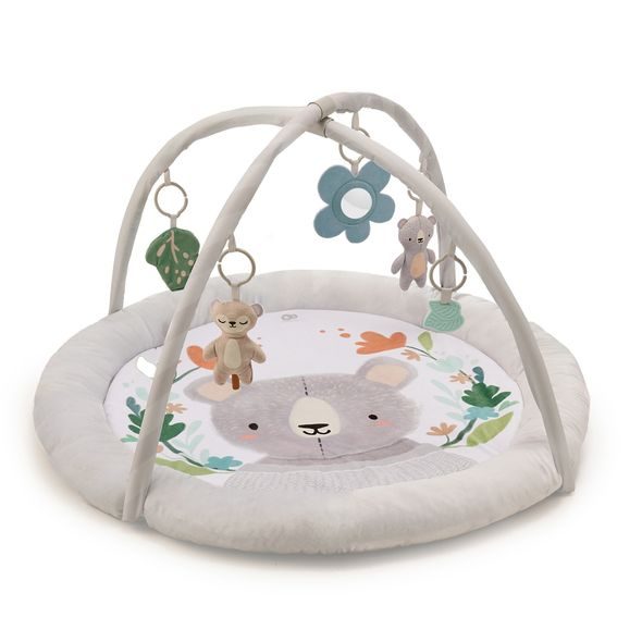 KINDERKRAFT DEKA HRACÍ S HRAZDIČKOU COZYPLAY LIGHT GREY - HRACÍ PODLOŽKY NA ZEM - SPINKÁNÍ