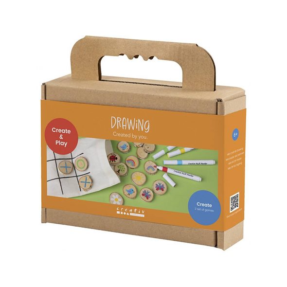 CREATIV COMPANY KREATIVNÍ SADA PEXESO A PIŠKVORKY DŘEVĚNÉ - VÝTVARNÉ POMŮCKY A HRAČKY - PRO DĚTI