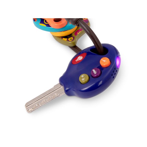 B-TOYS ELEKTRONICKÉ KLÍČKY LUCKEYS MODRÉ - HRAČKY SE ZVUKY - PRO DĚTI