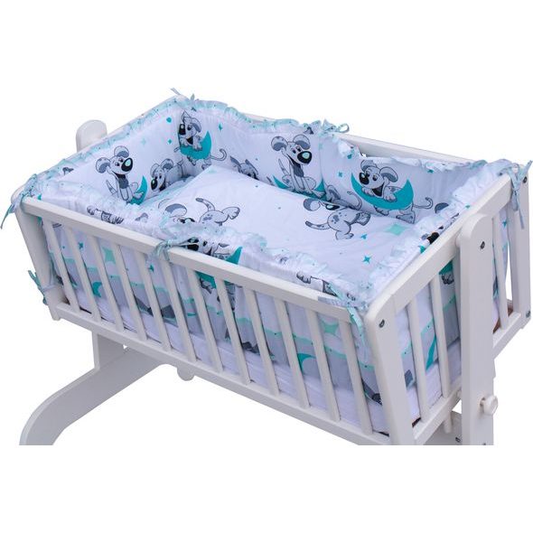 SCARLETT KOLÉBKA S KOMPLETNÍ VÝBAVOU SCARLETT TIGI TYRKYSOVÁ - KOŠÍKY A KOLÉBKY - SPINKÁNÍ