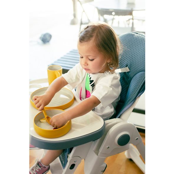 INTERBABY JÍDELNÍ SET SILIKONOVÝ - OKROVÝ - MISKY, TALÍŘKY A PODLOŽKY - KRMENÍ