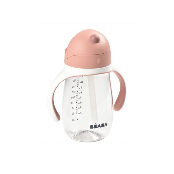 BEABA HRNEK S BRČKEM 300ML OLD PINK - DĚTSKÉ HRNEČKY - KRMENÍ