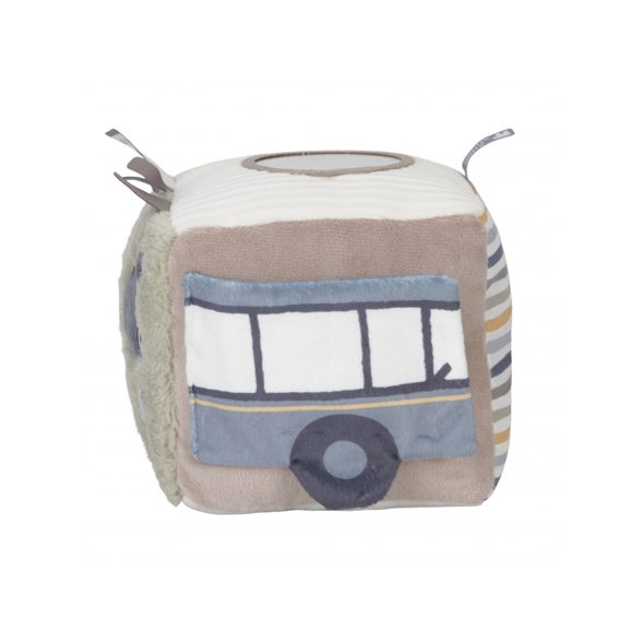 LITTLE DUTCH KOSTKA TEXTILNÍ KRÁLÍČEK MIFFY FLUFFY GREEN - SENZORICKÉ HRAČKY - PRO DĚTI