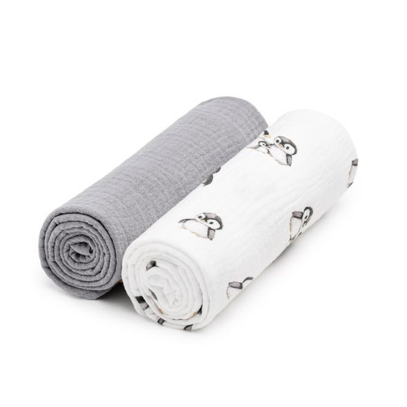 T-TOMI MUŠELÍNOVÉ PLENY PENGUIN - LÁTKOVÉ PLENY ALL IN ONE - PŘEBALOVÁNÍ