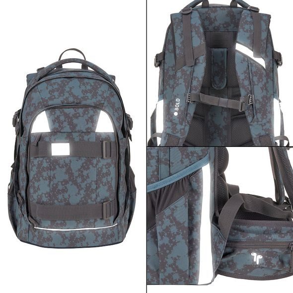 LÄSSIG ŠKOLNÍ BATOH ORIGIN BOLD SPOTS BLUE - BATOHY A TAŠKY - PRO DĚTI