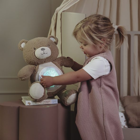 MEYCO MEDVÍDEK NA SPINKÁNÍ - USÍNÁČCI ŠUMÍCÍ / S TLUKOTEM - PRO DĚTI