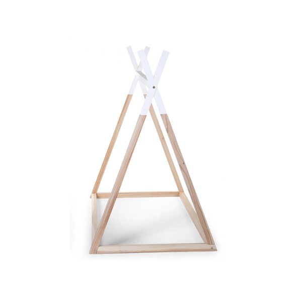 CHILDHOME POSTEL TIPI STAN KONSTRUKCE NATURAL WHITE 70X140CM - DŘEVĚNÉ POSTÝLKY - SPINKÁNÍ