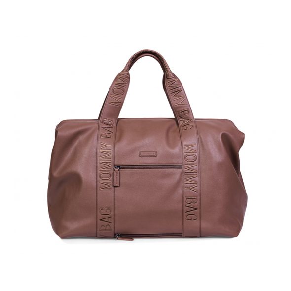 CHILDHOME PŘEBALOVACÍ TAŠKA MOMMY BAG SIGNATURE VEGAN LEATHER DARK BROWN - PŘEBALOVACÍ TAŠKY - KOČÁRKY A PŘÍSLUŠENSTVÍ