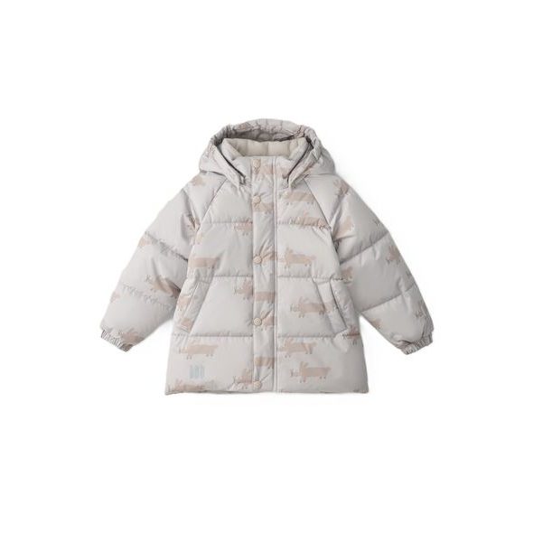 LEOKID ZIMNÍ PROŠÍVANÁ BUNDA LENI SILVER CLOUD FLUFFY VEL. 98 - BUNDY - PRO DĚTI
