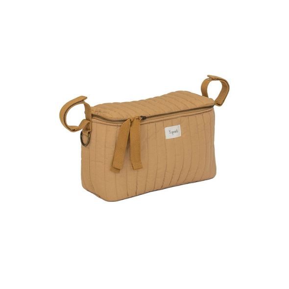 3 SPROUTS ORGANIZÉR NA KOČÁREK PROŠÍVANÝ SOLID MUSTARD - ORGANIZÉRY A KOŠÍKY - KOČÁRKY A PŘÍSLUŠENSTVÍ