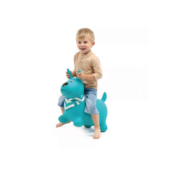 LUDI SKÁKACÍ PES TYRKYS - NAFUKOVACÍ SKÁKADLA - PRO DĚTI