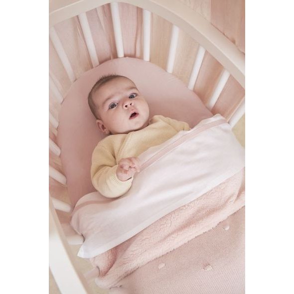MEYCO DEKA MINI KNOTS FLEECE - SOFT PINK - DĚTSKÉ DEKY PRO MIMINKA - SPINKÁNÍ