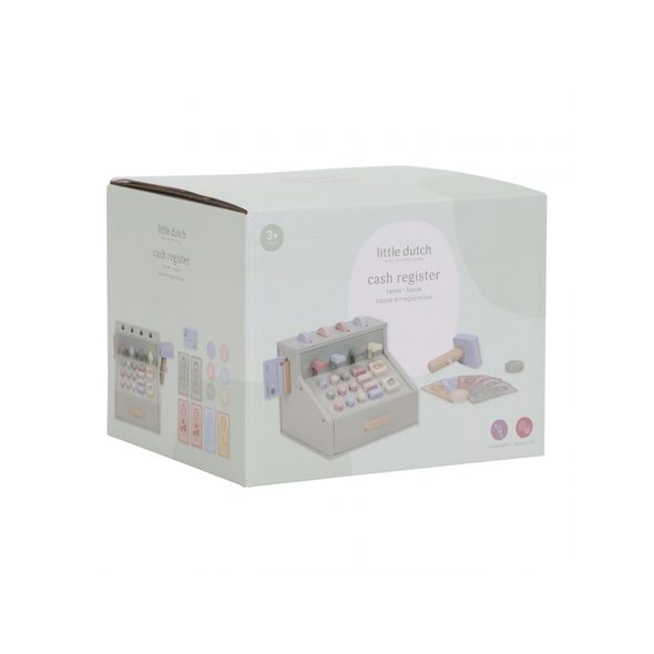 LITTLE DUTCH POKLADNA SE SKENEREM A ČTEČKOU KARET DŘEVĚNÁ - LITTLE DUTCH - PRO DĚTI