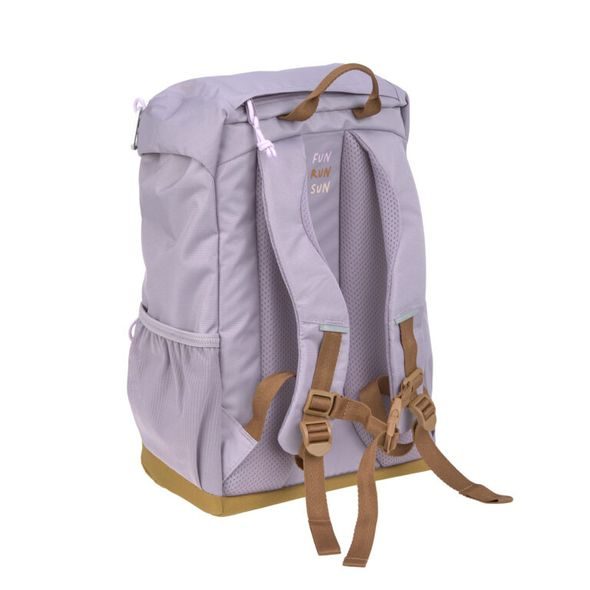 LÄSSIG KIDS BIG BACKPACK OUTDOOR LITTLE GANG LILAC - BATOHY A TAŠKY - PRO DĚTI