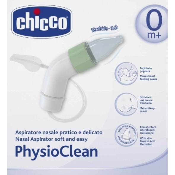 CHICCO NOSNÍ ODSÁVAČKA PHYSIOCLEAN - ODSÁVAČKY HLENŮ - KOUPÁNÍ A ZDRAVÍ