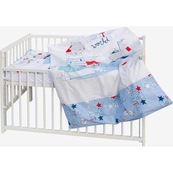 SCARLETT DĚTSKÁ POSTÝLKA S KOMPLETNÍ VÝBAVOU SCARLETT 120 X 60 CM - LUMPY - DŘEVĚNÉ POSTÝLKY - SPINKÁNÍ