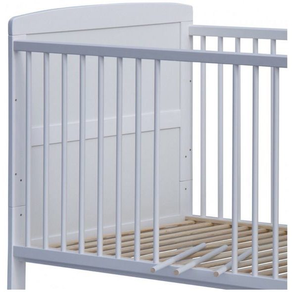 SCARLETT DĚTSKÁ POSTÝLKA SCARLETT KACPER - 2V1 - BÍLÁ (BOROVICE) - VYNDAVACÍ PŘÍČKY - 140 X 70 CM - DŘEVĚNÉ POSTÝLKY - SPINKÁNÍ