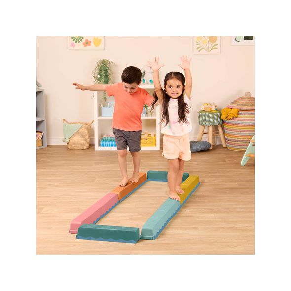 B-TOYS PŘEKÁŽKOVÁ DRÁHA BALANCE & HOP 10 KS - AKTIVNÍ HRAČKY - PRO DĚTI