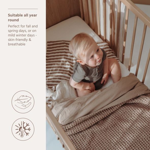 MEYCO DEKA WAFFLE BAVLNA - TAUPE - DĚTSKÉ DEKY PRO MIMINKA - SPINKÁNÍ